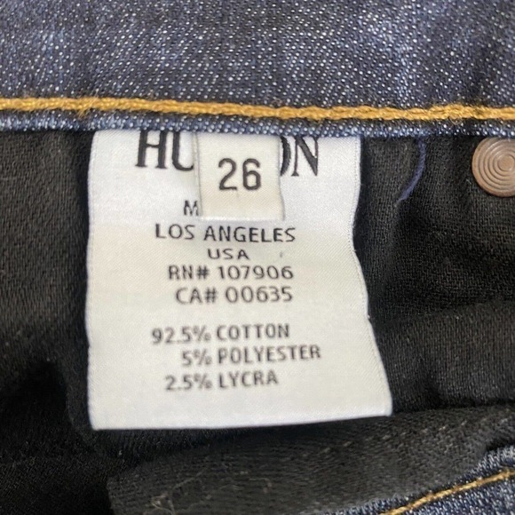 Hudson Jeans Womens 26 Blue Ankle Skinny Ladies Midrise Nico Stretch Denim Pants - Picture 3 of 9